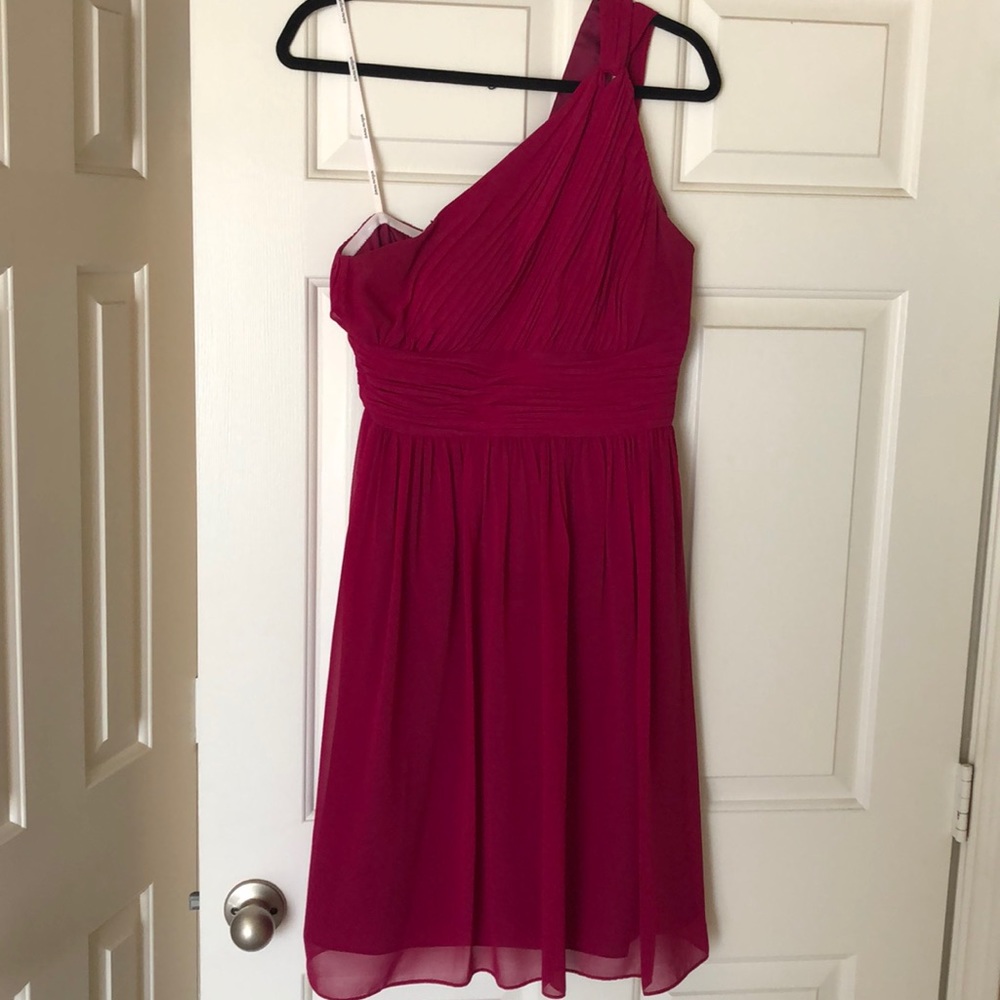 Donna Morgan Rhea Short One Shoulder dress
